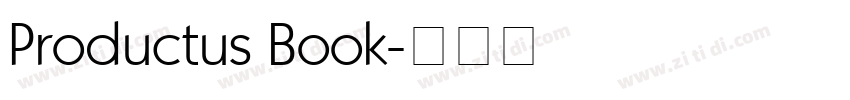 Productus Book字体转换